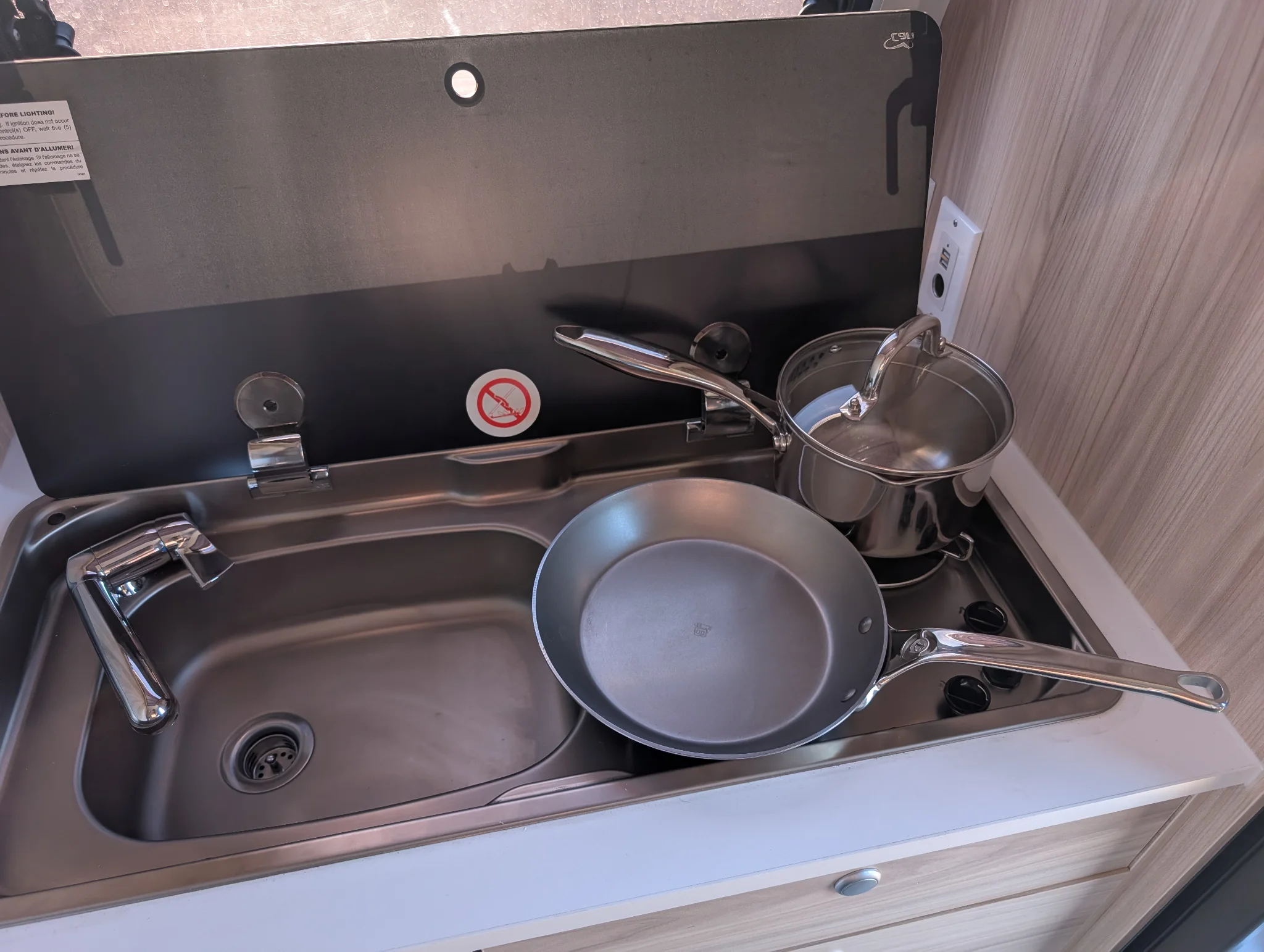 setup and testing the new pans