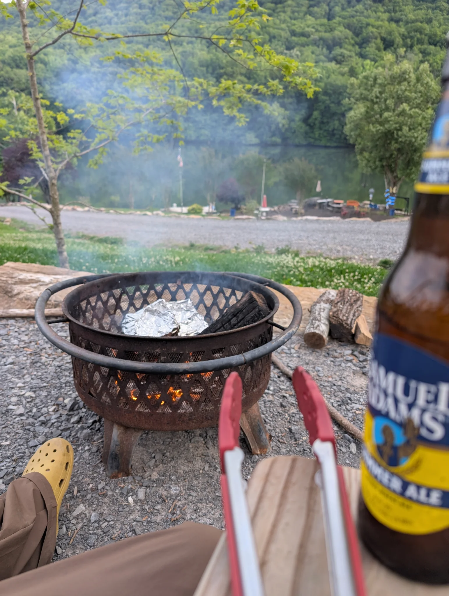 Open fire cookin ... 