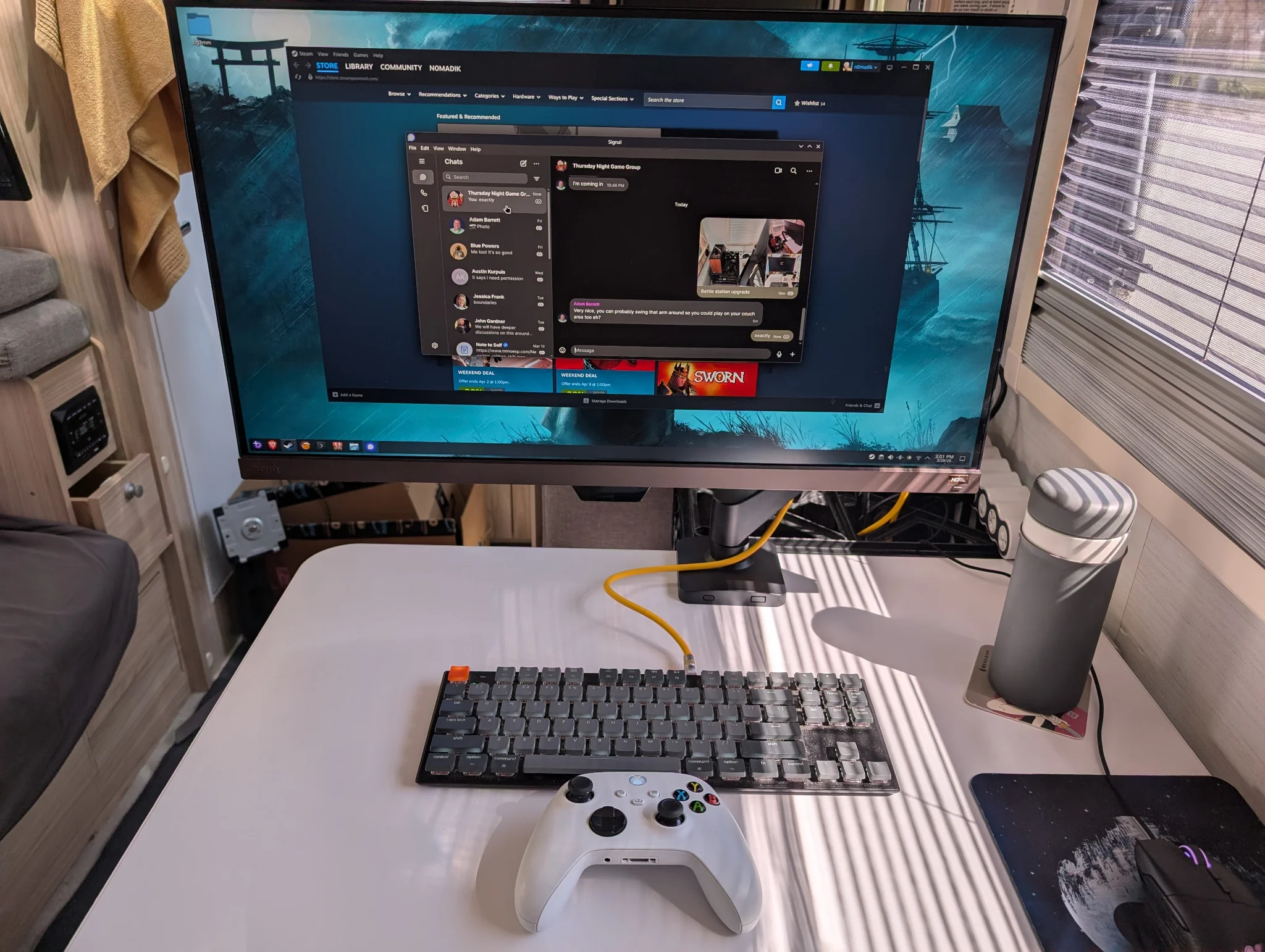 Battle station glow up - so clean